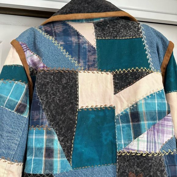 We The Free by Free People Leia Denim Patched Moto Jacket - Picture 11 of 12